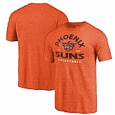 Phoenix Suns Orange Vintage Arch Fanatics Branded Tri-Blend T-Shirt (2)